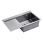 Мийка Kroner 7849RHM права та змішувач для кухні з висувним виливом Kroner — PVD03916 сенсорний, фото 5