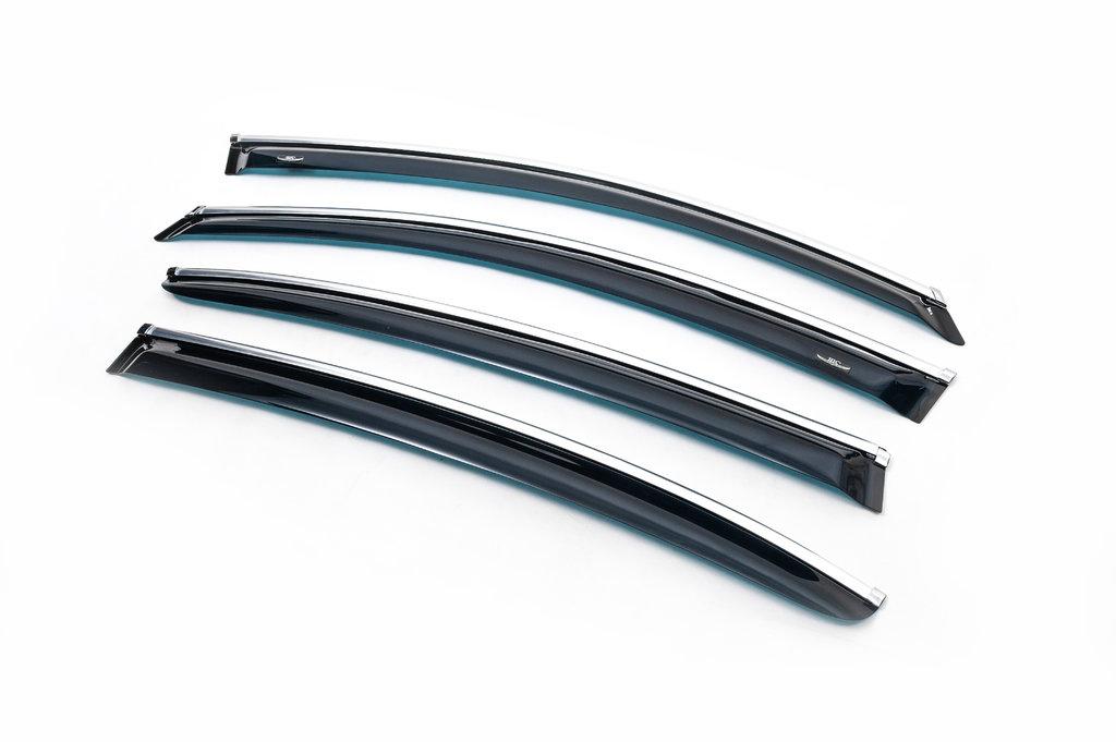 Subaru Forester 2018-2024 - вітровики з хромом (4 шт, HIC), фото 1