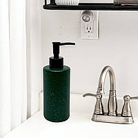 Дозатор для жидкого мыла A-Plus Luxury BS-216 стекло зеленый с черным 19 см