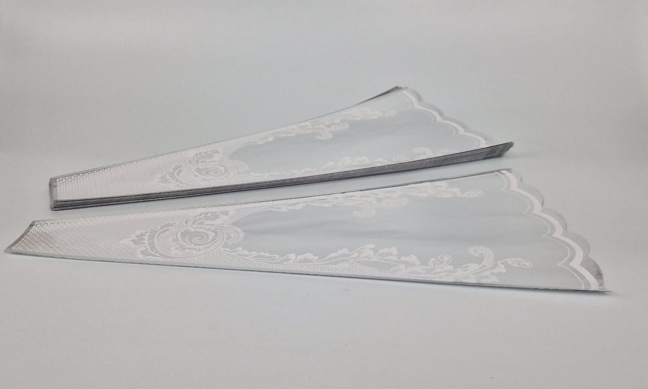 Конусне паковання під квіти h60/ 7низ/31верх метал (100 шт) візерунок88 (2) (100 шт.), фото 1