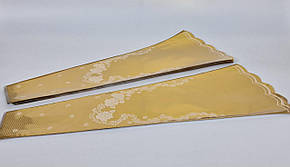 Конусне паковання під квіти h70/10низ/30верх метал золотий (100 шт.) візерунок134 (2) (100 шт.)