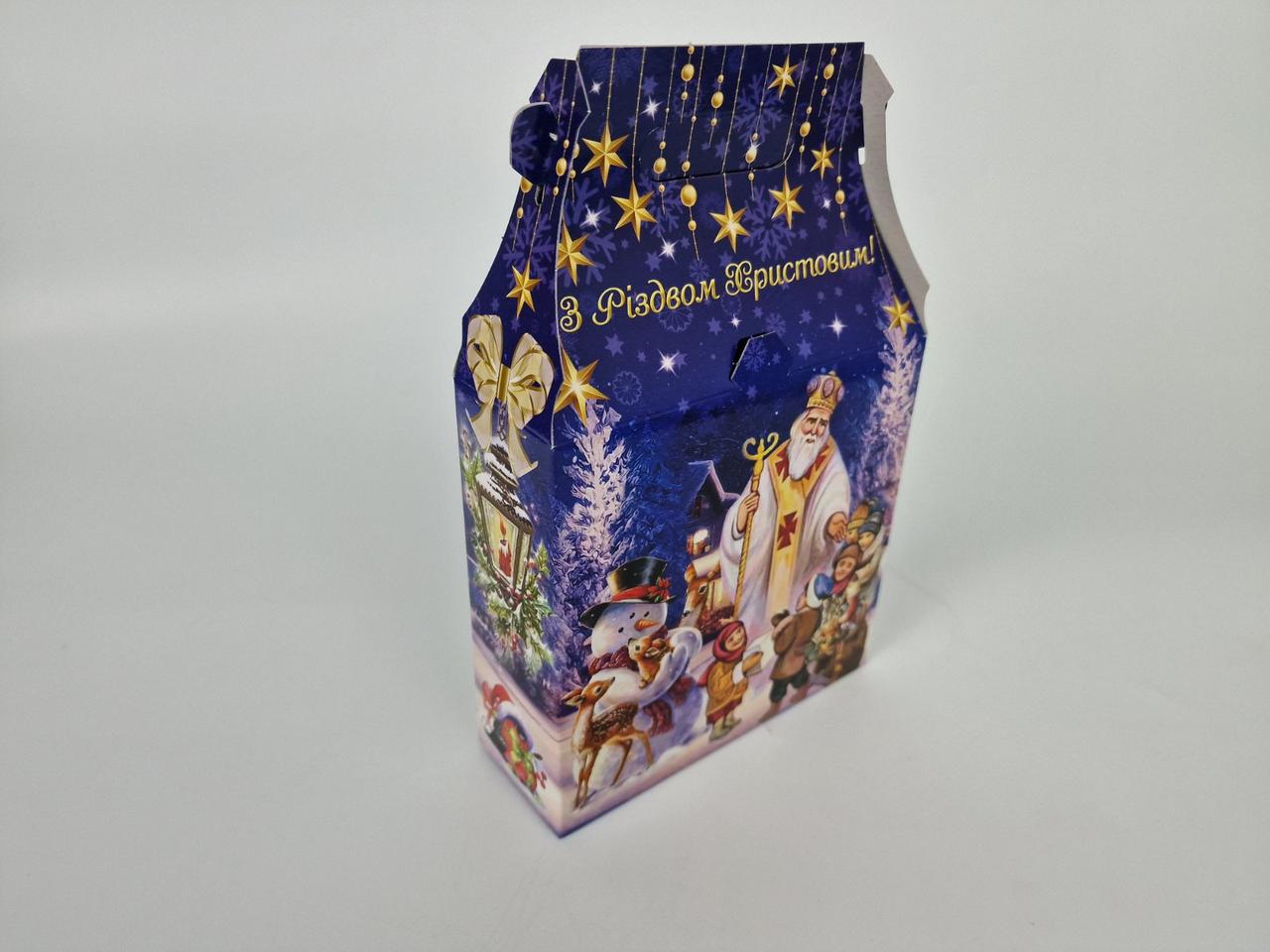 Святкове паковання для новорічних подарунків (700 гм) СВ. Микола No214н (1 шт.), фото 1