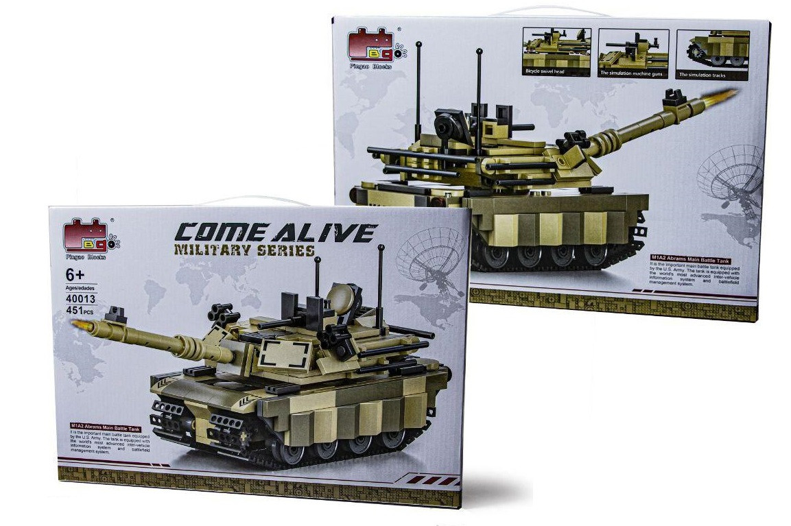 Конструктор Танк Come Alive 40013 Abrams, 451 деталь