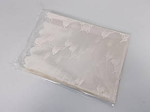 Пакет з малюнком для пакування подарунків (20*30) No32 (ажурний) "Бантик" (100 шт.)