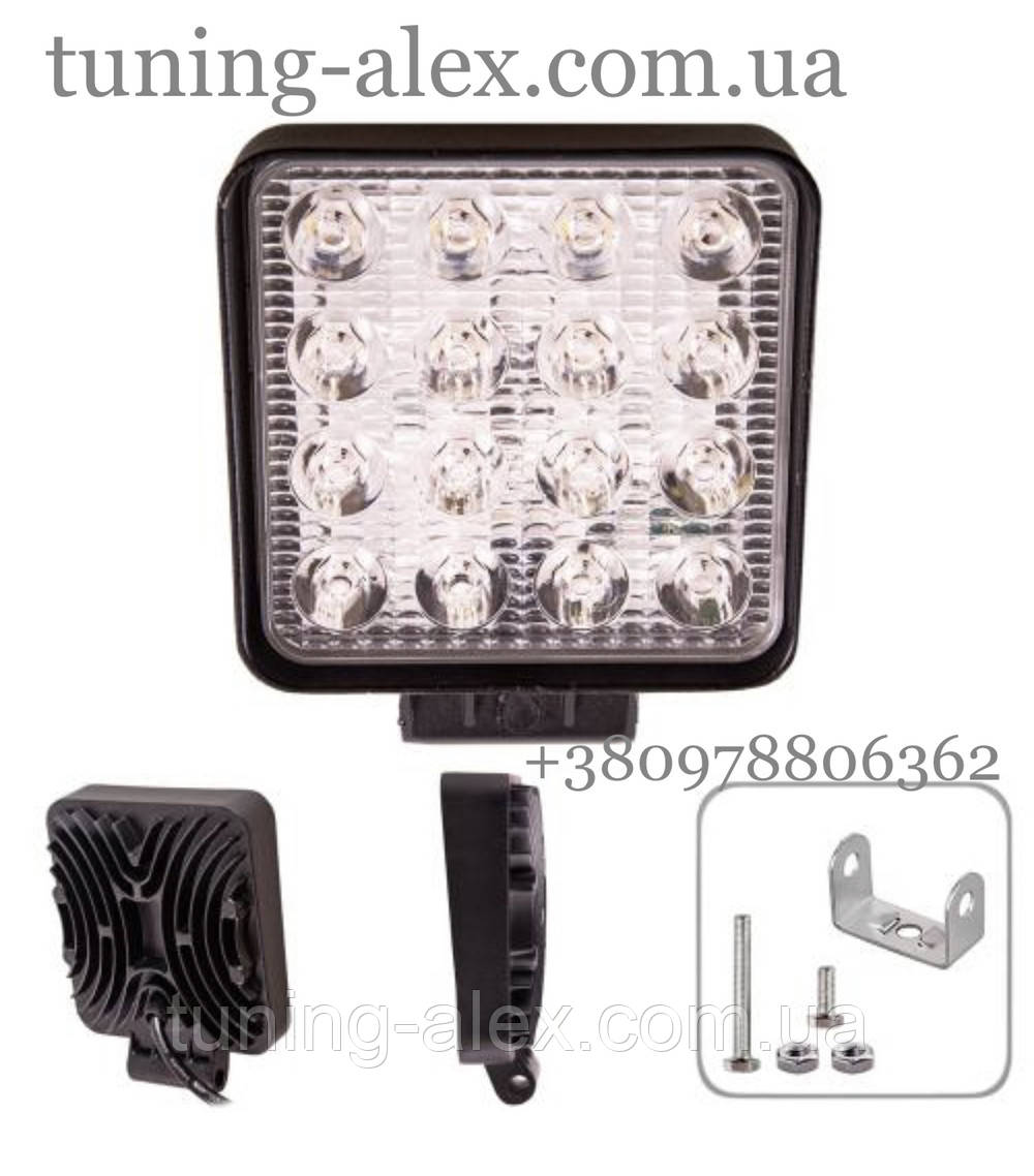 LED ФАРА 48W / ДАЛЬНИЙ СВЕТ С ЛИНЗАМИ / ECONOM (ID#2072695949), цена ...