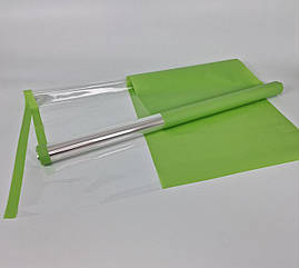 Плівка для квітів Кайма Рулон 10 м Тонування з облямівкою (17) (h700) No10 Салатовий (1 шт.)