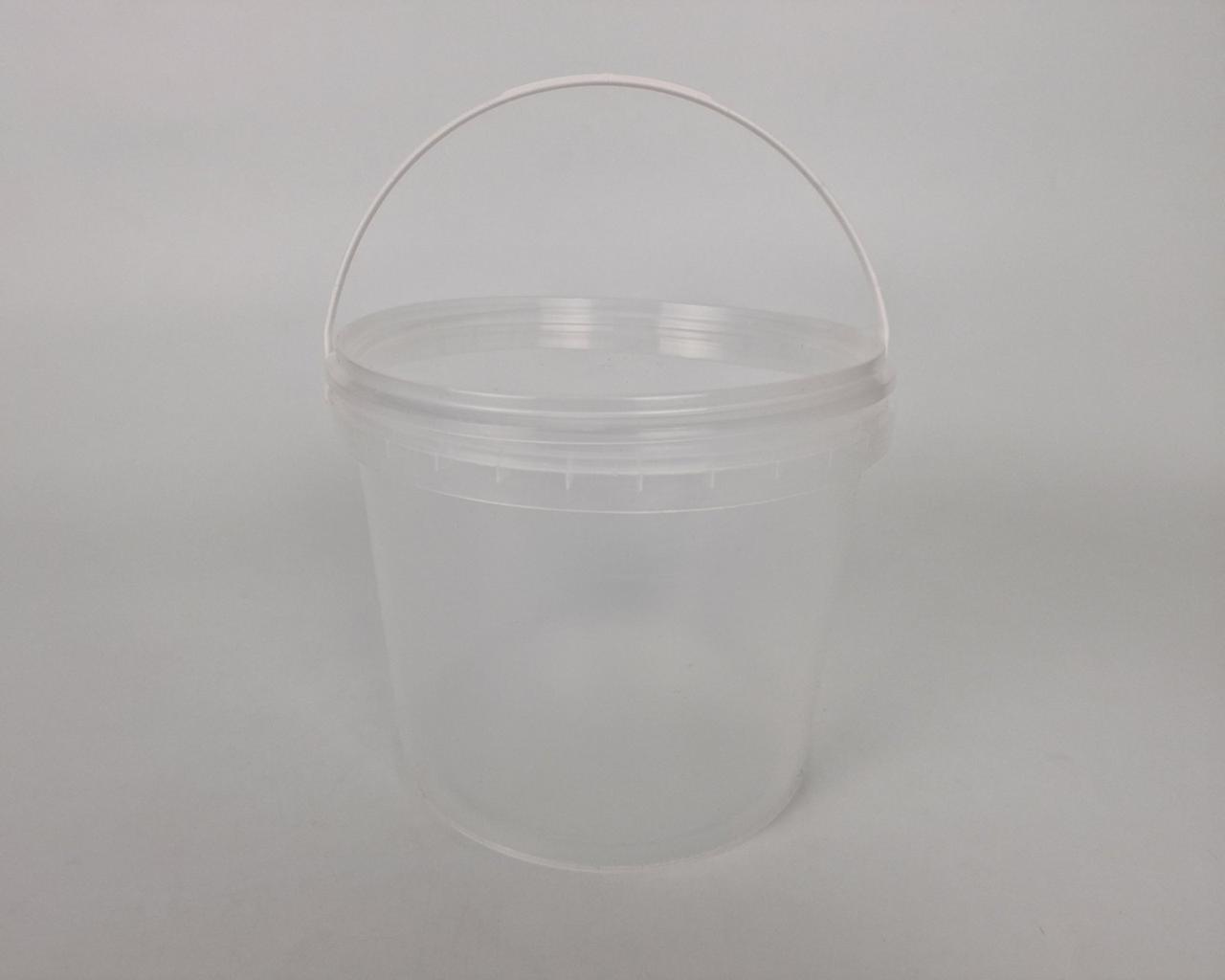 Відро з кришкою 3.5 л. прозоре (60 шт.), фото 1