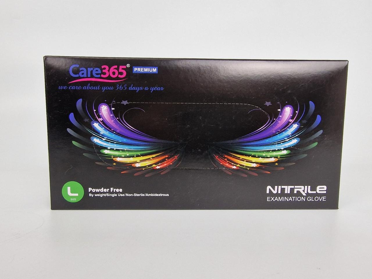 Рукавички Нітрил Чорні (100 шт.) L (1 пачка), фото 1