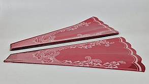 Конусне паковання під квіти h60/7низ/31верх метал червоний (100 шт.) візерунок130 (5) (100 шт.)