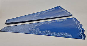 Конусне паковання під квіти h60/ 7низ/31верх метал синій (100 шт.) візерунок130 (2) (100 шт.)