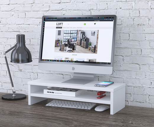 Надставка під монітор NS-7 біла TM Loft design, фото 1