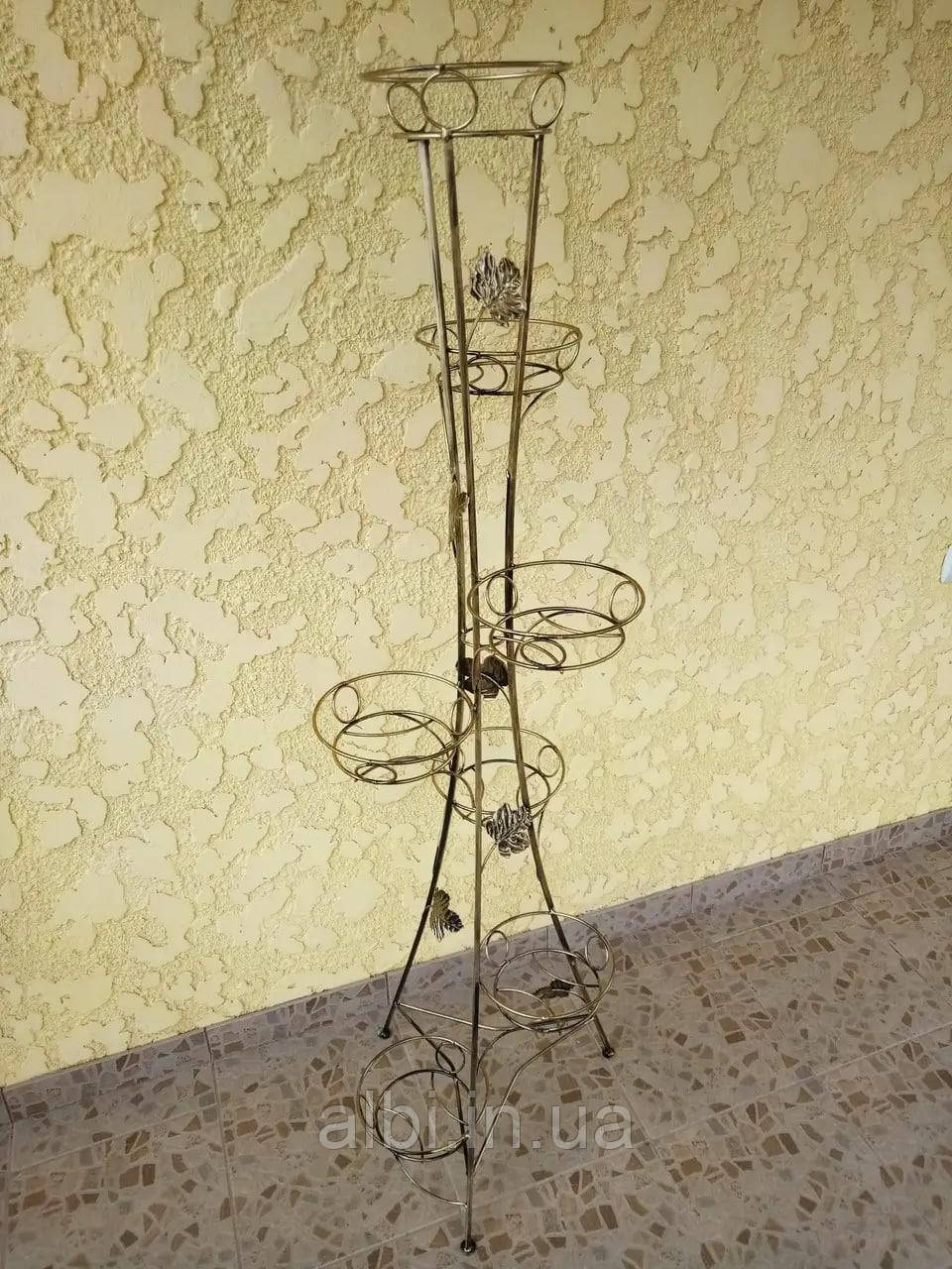 Підставка кована для квітів "Вежа" на 7 вазонів