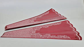 Конусне паковання під квіти h60/7низ/31верх метал червоний (100 шт.) візерунок130 (6) (100 шт.)