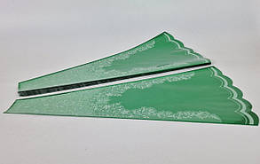 Конусне паковання під квіти h60/ 7низ/31верх метал зелений (100 шт.) візерунок130 (8) (100 шт.)