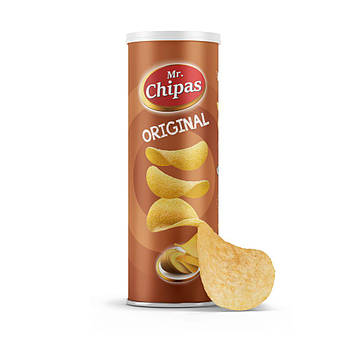 Чіпси Mr. Chipas Original, класичні, 160 г, 24 уп/ящ