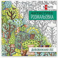 Розмальовка антистрес Дивовижний Ліс Santi 20 стор