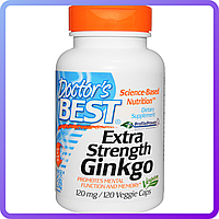 Препарат для повышения умственной энергии и работы мозга Doctor's Best Extra Strength Ginkgo (120 мг) (120