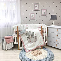 Комплект постельного белья для новорожденного Коллекция №6 Малыши котики пудра
