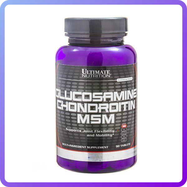 Препарат для відновлення суглобів і зв'язок Ultimate Nutrition Glucosamine & Chondroitin + MSM (90 таб) (504297)