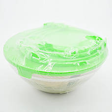 Судочки скляні з пластиковими кришками 5 шт., фото 5