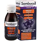 Sambucol, Immuno Forte Liquid, сироп чорна бузина, вітамін С та цинк для дорослих та дітей, 120 мл