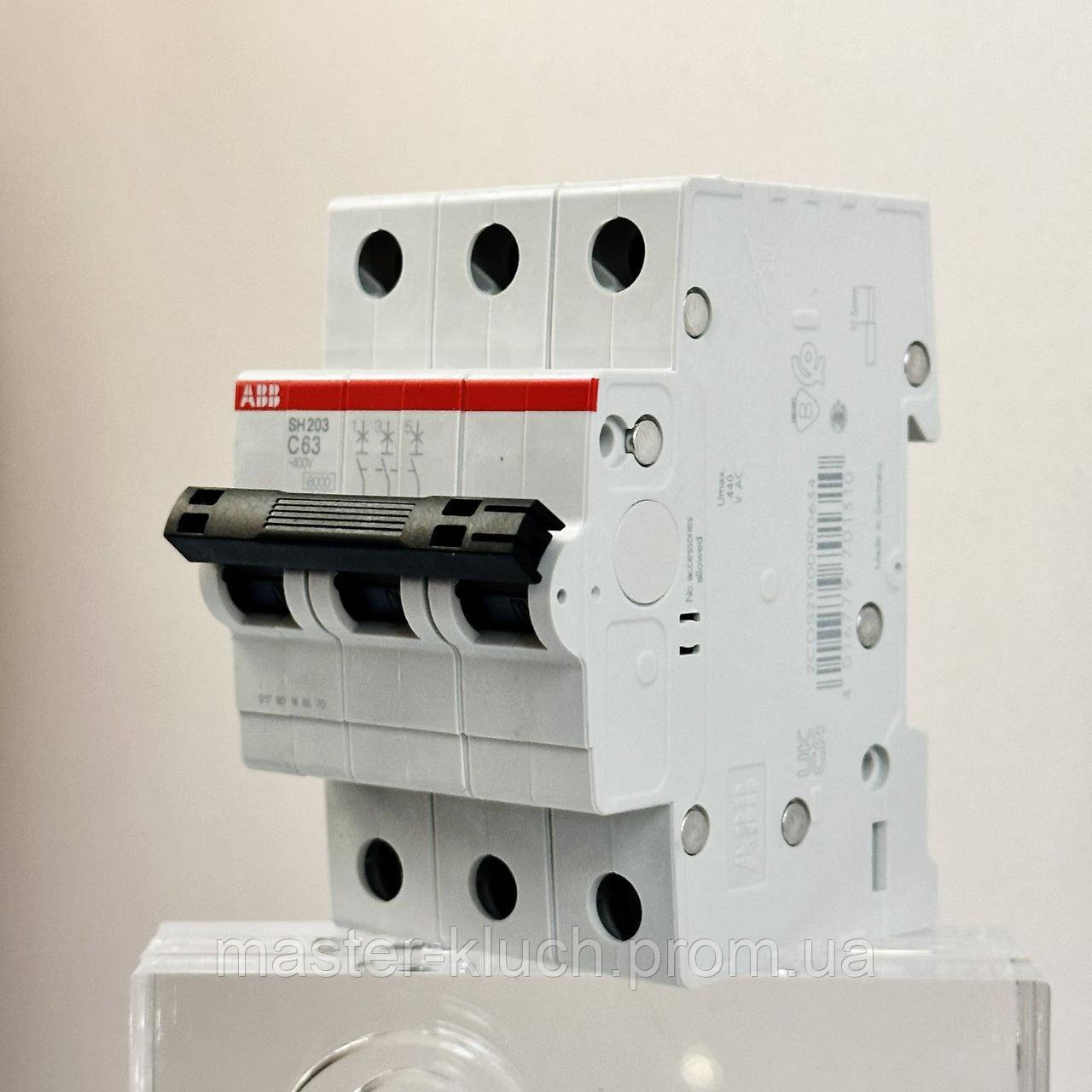 Автоматический выключатель АВВ 63A SH203 С63 - фото 2 - id-p1519748541