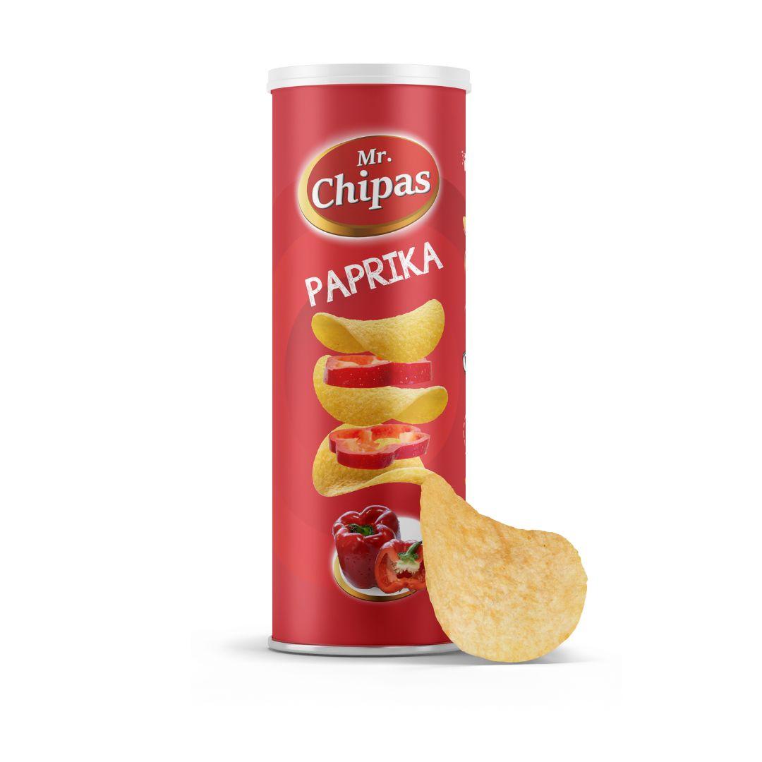 Чипси Mr. Chipas Paprika, паприка, 160 г, 24 пачки/ящи