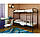 Ліжко двоярусне металеве Relax Duo (Релакс Дуо) 80х190см, фото 4