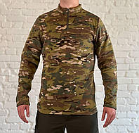 Пуловер армейский флисовый гипоаллергенный Мультикам камуфлированная флисовая кофта Multicam WWW