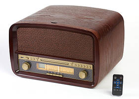 Дерев'яний Грамофон Програвач CAMRY CR 1112 Радіо CD USB + Пульт
