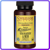 Препараты для восстановления суставов и связок Swanson Ultra Glucosamine & MSM Shellfish Free 60 вег.капс