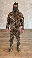 Форма военная полевая SoftShell куртка + штаны утепленная флисом Multicam Костюм армейский мультикам WWW