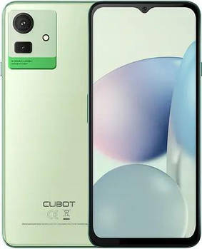 Смартфон Cubot Note 50 8/256GB Green NFC, 50+2/8Мп, 2 SIM, 6.56" IPS, Tiger T606, 5200 мАч,