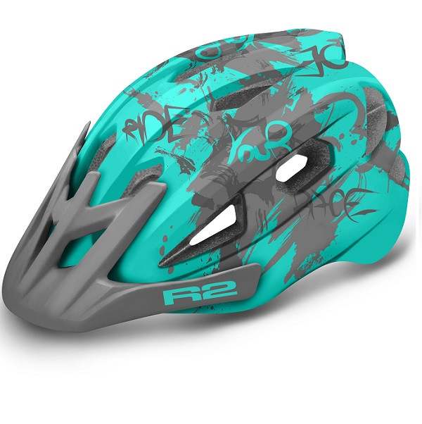 Велошолом R2 Wheelie M (56-58см) Мятний/сірий Art ATH23G/M, фото 1
