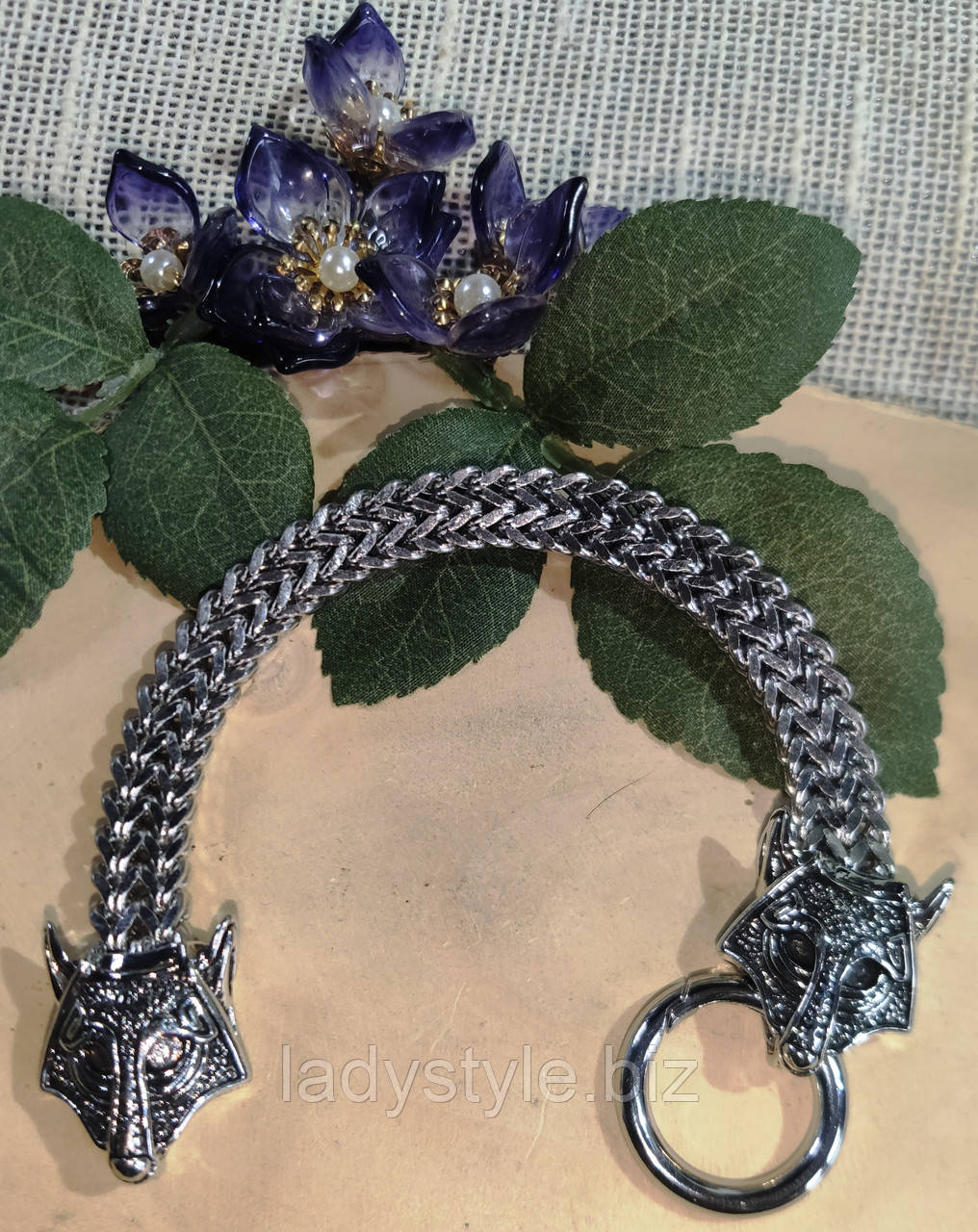 Браслет с головой волка от студии LadyStyle.Biz