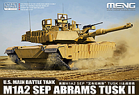 M1A2 SEP ABRAMS TUSK II. Сборная модель танка в масштабе 1/72. MENG MODEL 72-003