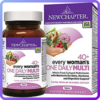 Ежедневные Мультивитамины для Женщин 40+ New Chapter Every Woman's Multivitamin 40+ 24 таблетки (512911)