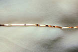 Ювелірний срібний браслет із золотими вставками, фото 2