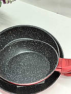 Набір сковорідок Cheffinger CF-FA03 Red з антипригарним покриттям, фото 5
