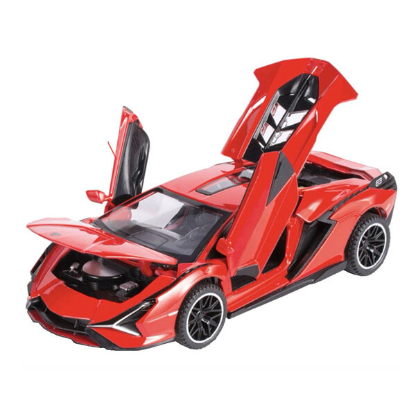 Машинка Lamborghini Sian іграшка моделька металева колекційна 15 см Червоний (59427)