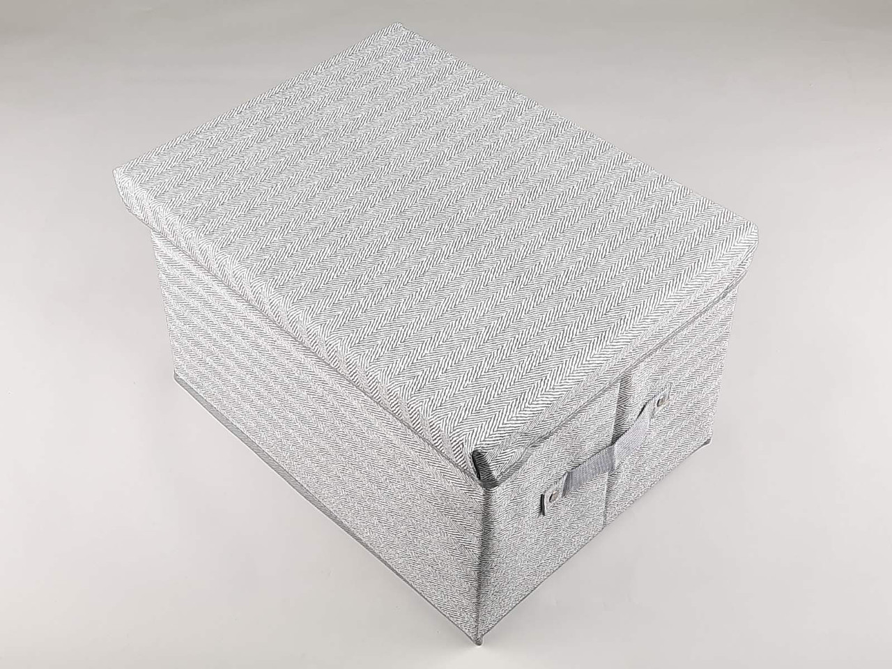 Коробка-органайзер Sl40 Ш 40*Д 30*25 см. Колір сірий для зберігання одягу, взуття чи невеликих предметів