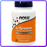 L-Тирозин Now Foods L-Tyrosine 750 мг 90 вегетарианских капсул (510720)