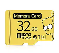 MicroSD Карта памяти Extreme Pro 32Gb Class 10 Simpson + SD-адаптер