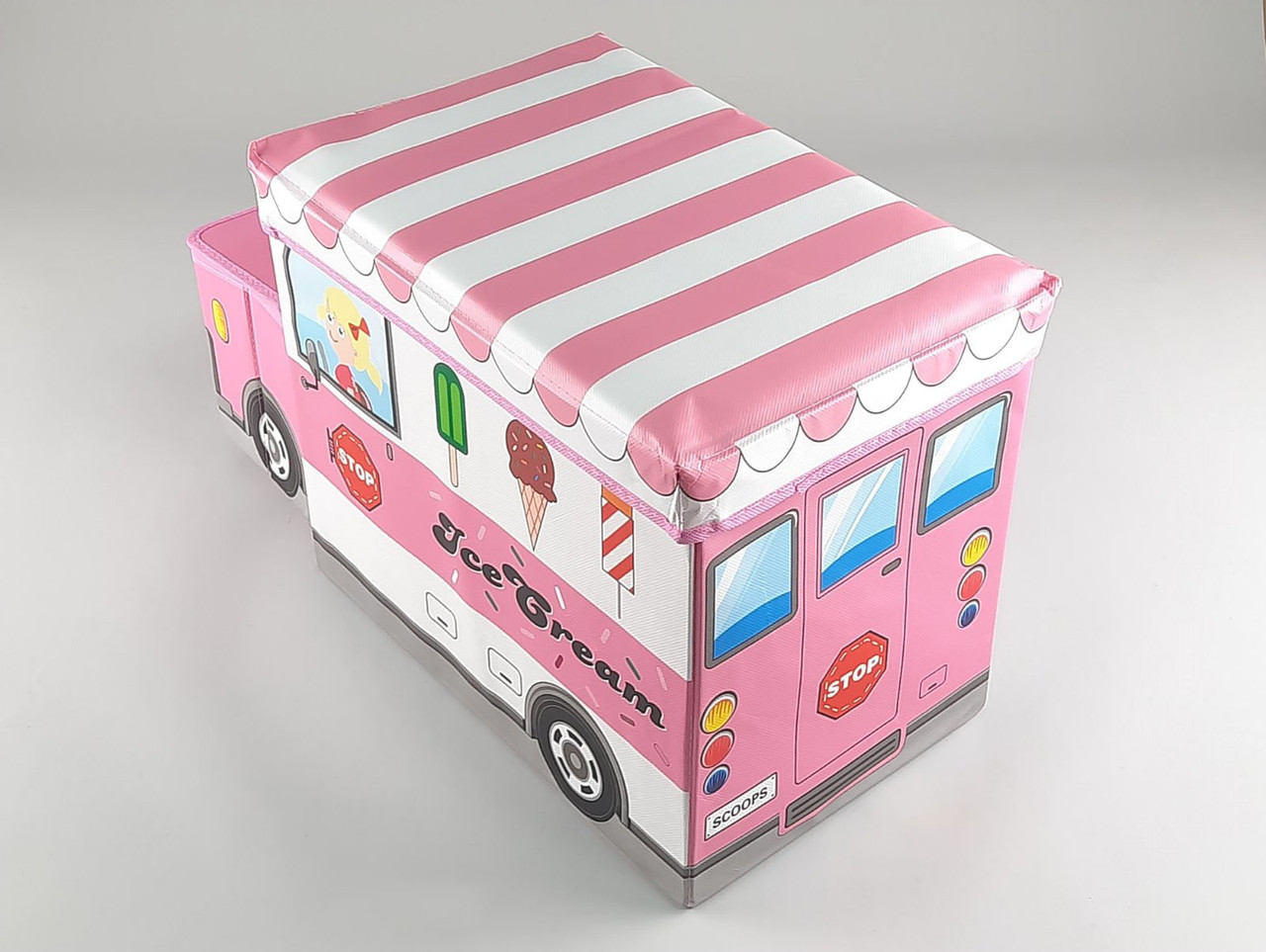 Коробка-органайзер Ш 55*Д 26*32 см. Колір рожевий для зберігання одягу, взуття чи невеликих предметів, фото 1