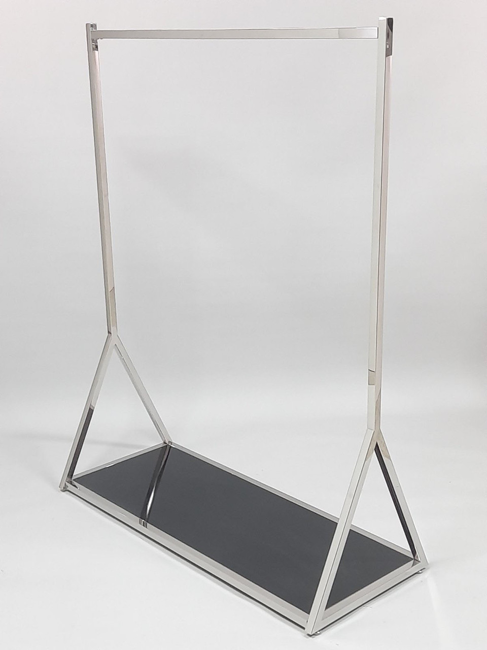 Одинарна стійка для одягу хромована з нержавіючої сталі, фото 1