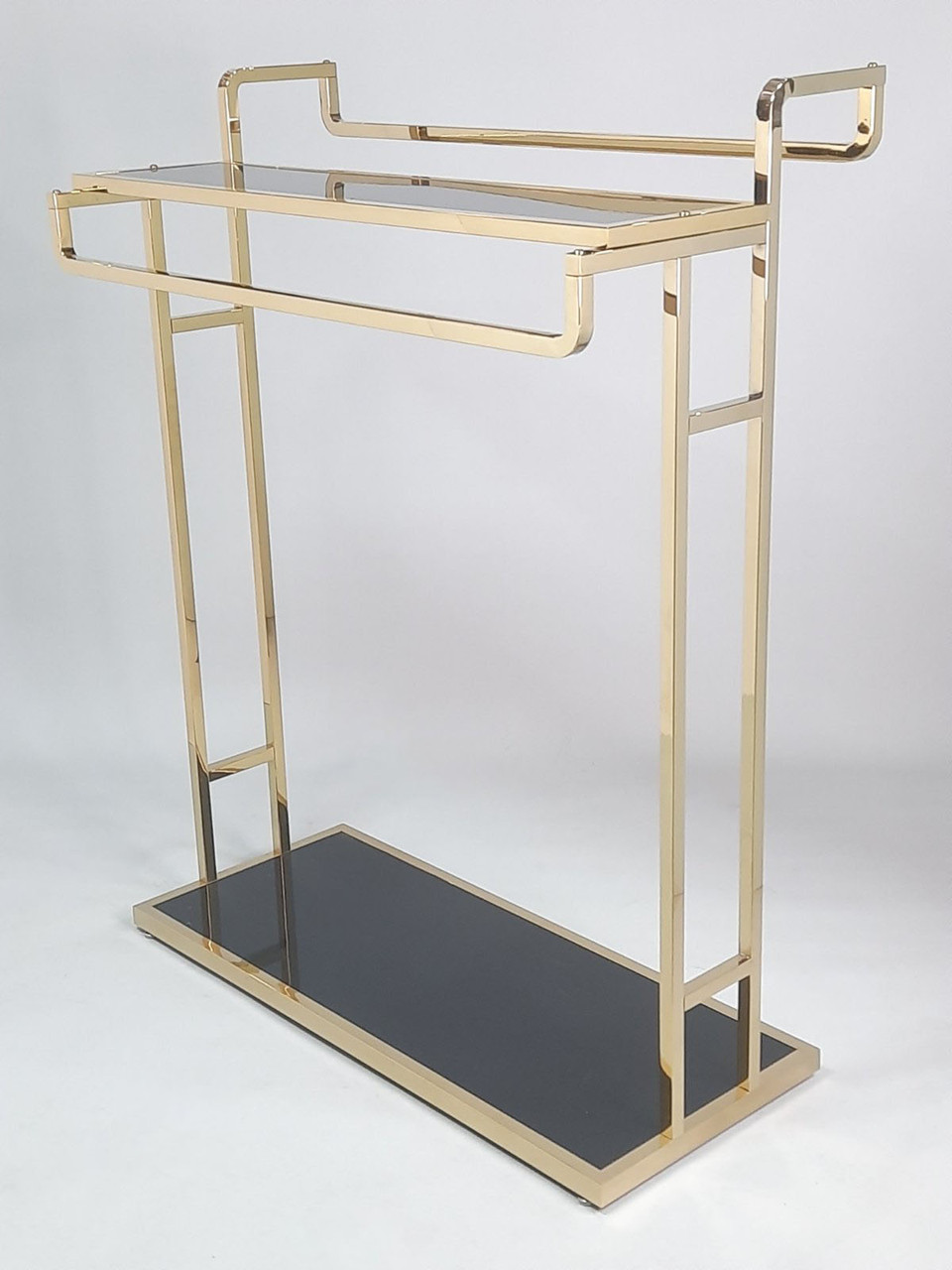 Подвійна стійка для одягу золота, фото 1