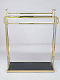 Подвійна стійка для одягу золота, фото 7