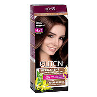Стійка крем-фарба для волосся «Elitan» 4.75  Шоколадний каштан
