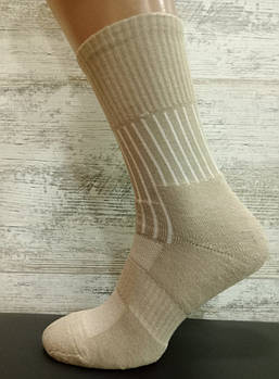 Трекінгові шкарпетки з текстурними термозонами,довгі, індивід.пак, Coyote