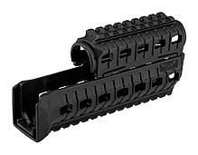 Цівка на АК 47/74 DLG TACTICAL (DLG-099-black) полімерна, колір Чорний, 2 планки picatinny з кріпленням M-LOK, фото 5